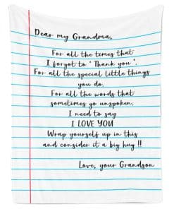 Manta de Franela ukebobo - Regalo de Nieto a Abuela, Manta