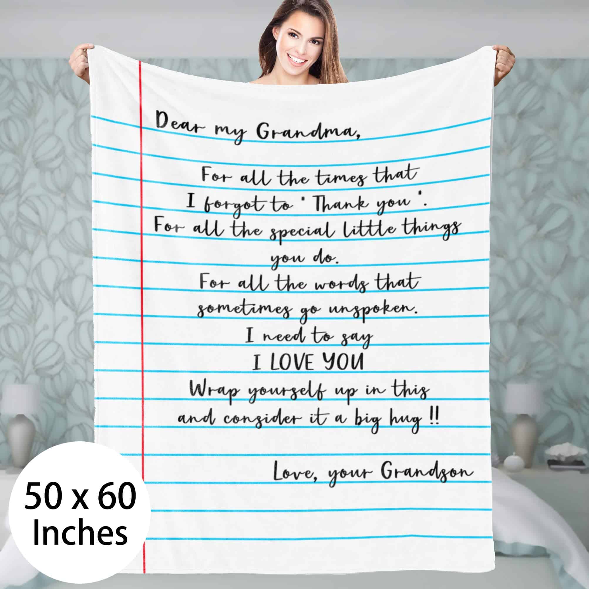 Manta de Franela ukebobo - Regalo de Nieto a Abuela, Manta - Imagen 3