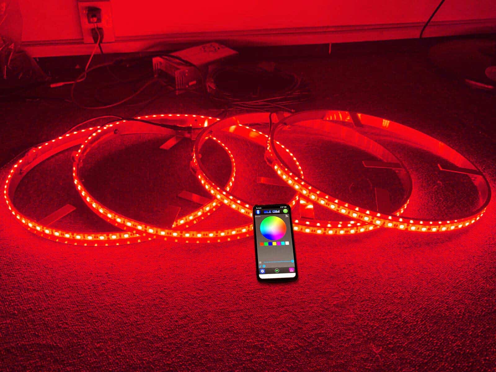 Hundalights 15.5" Luces de Aro de Rueda de Cambio de Color - Imagen 4