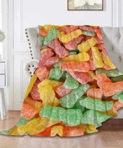 Manta de lana Pindola Sour Patch Kids cálida, ligera, suave