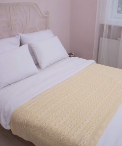 Manta de cama SAOL Knitwear Irish Chunky Cable Knit Throw