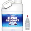 Gelcoat transparente resistente a los rayos UV sin cera