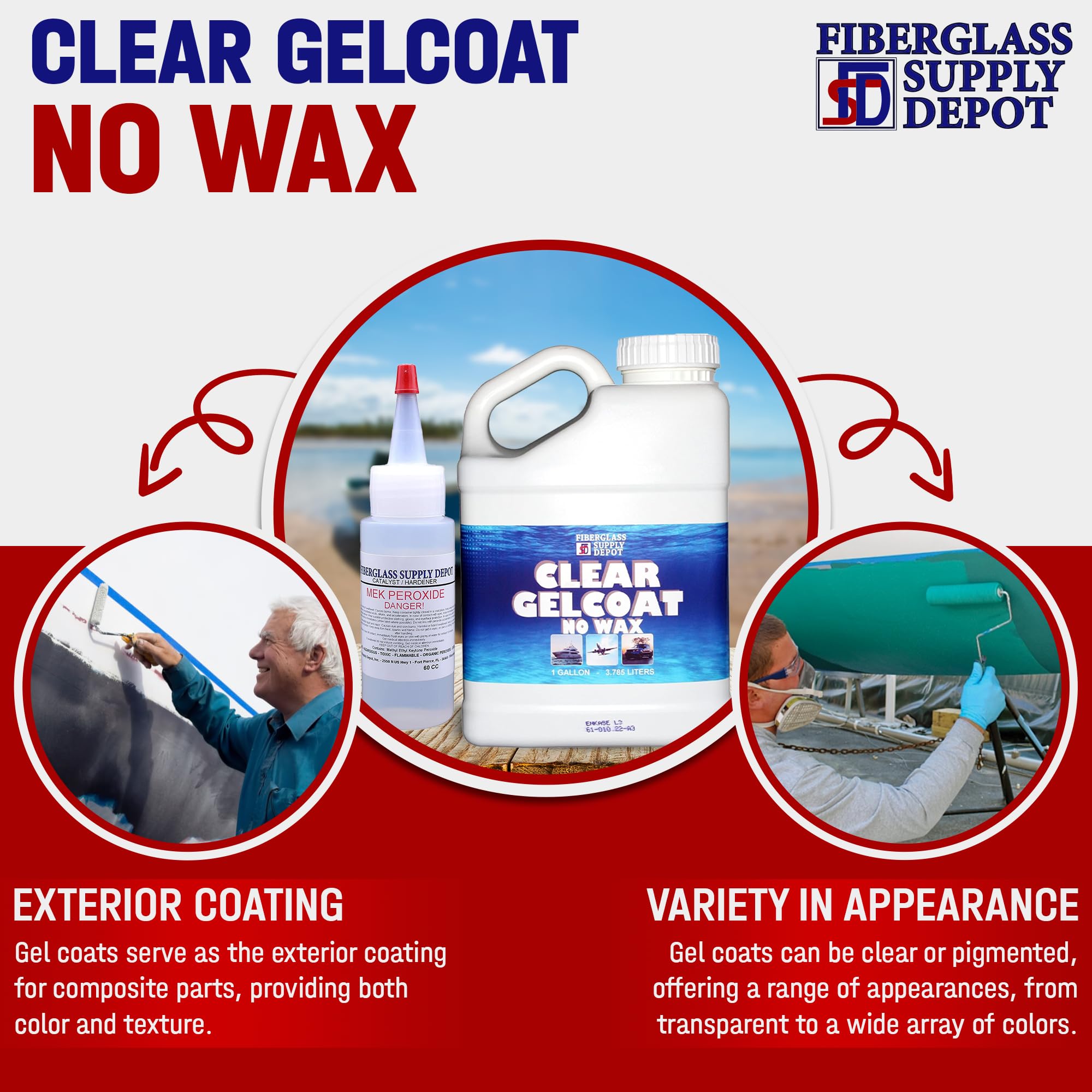 Gelcoat transparente resistente a los rayos UV sin cera - Imagen 4