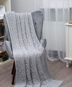 Cobertor Irlandés de Punto SAOL Hecho de Suave Mezcla de