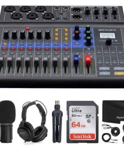 Mesa de mezclas digital y grabadora multicanal portátil