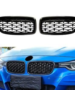 Dasbecan Rejilla Delantera de Riñón Negro Titanio