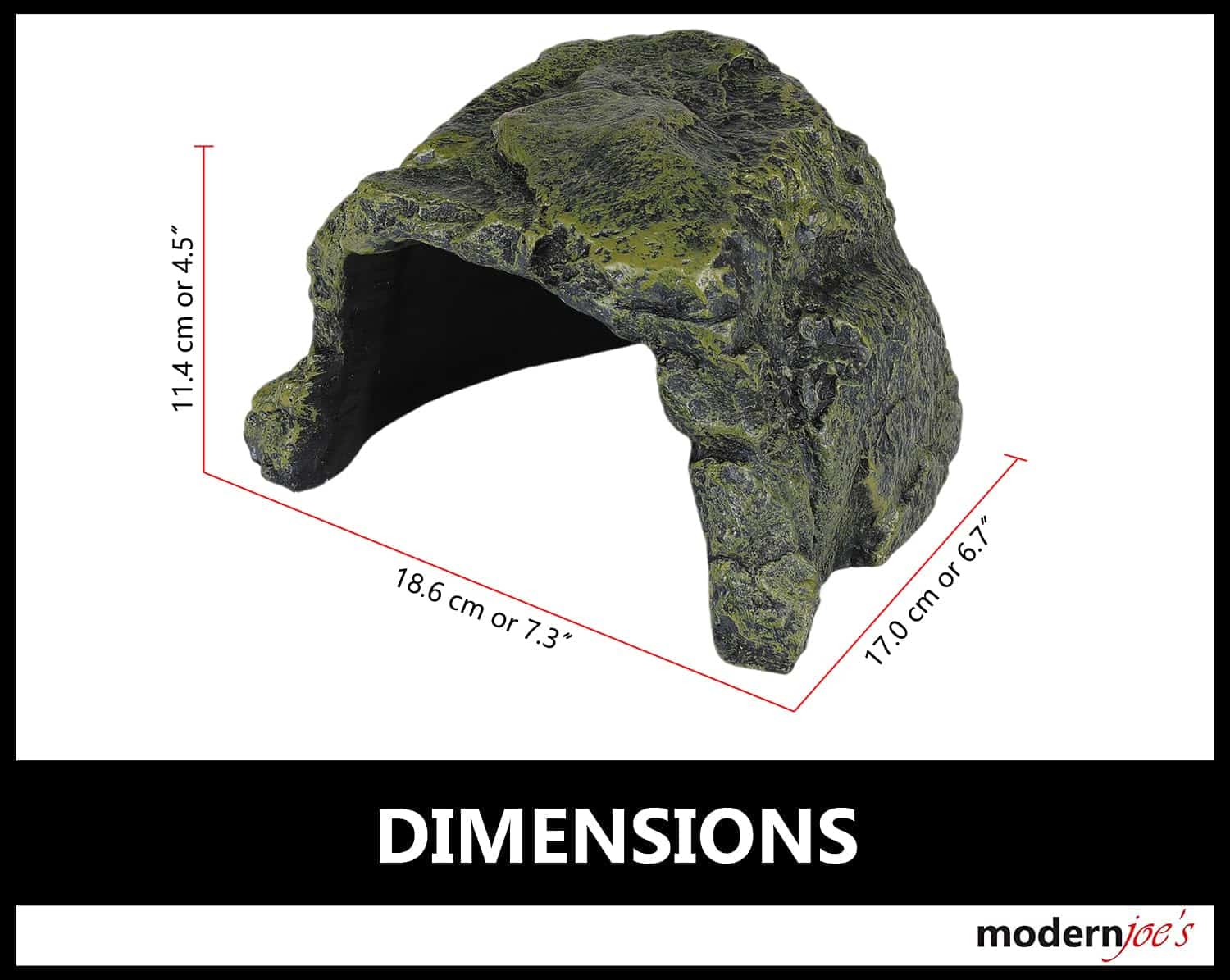 Cueva de Roca Escondida MODERNJOE'S para Reptiles, Anfibios - Imagen 4