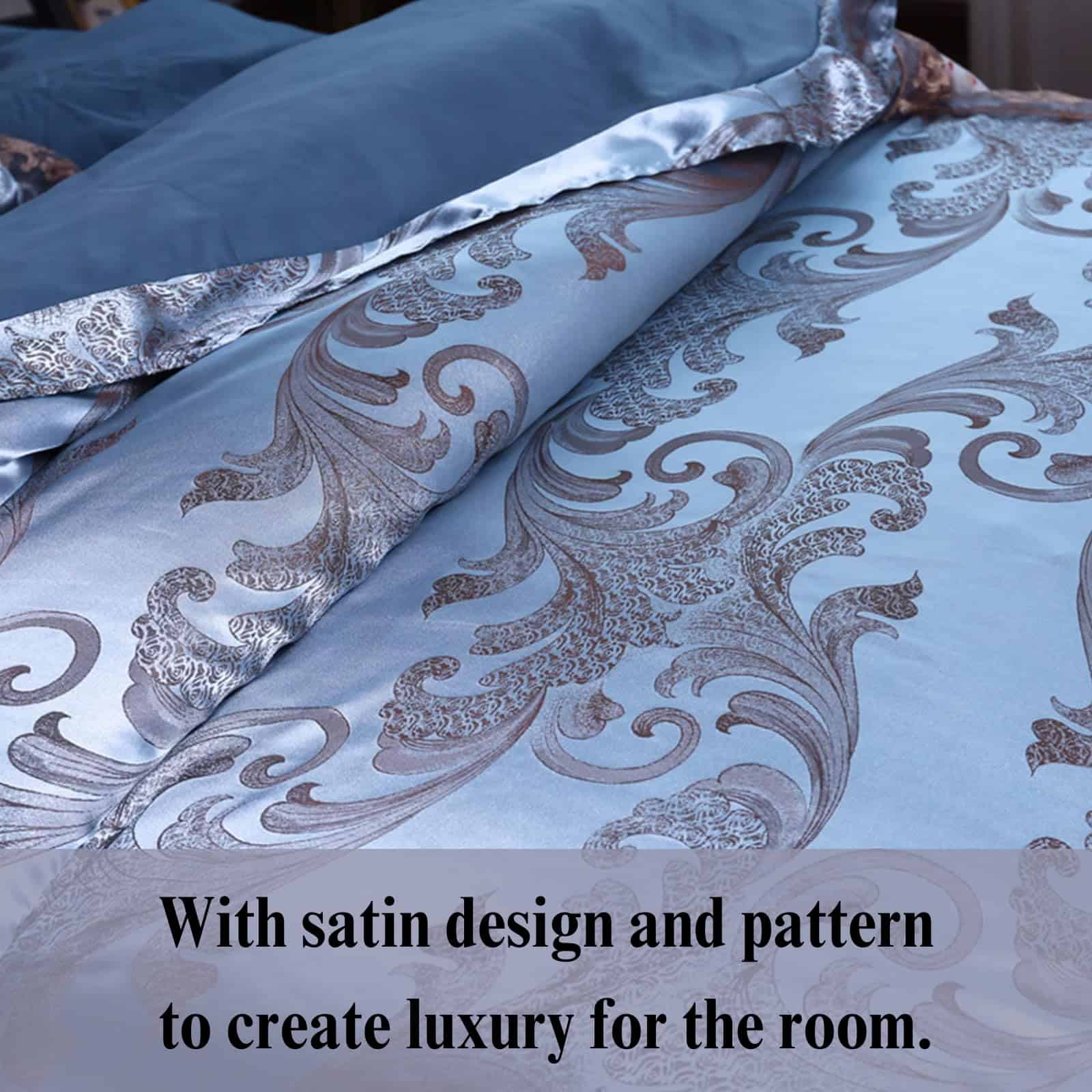 Juego de Ropa de Cama 3 Piezas Elegante Diseño Europeo - Imagen 6