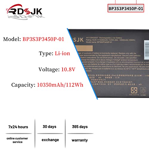 Batería de portátil BP3S3P3450P-01 441128400007 para Getac - Imagen 3