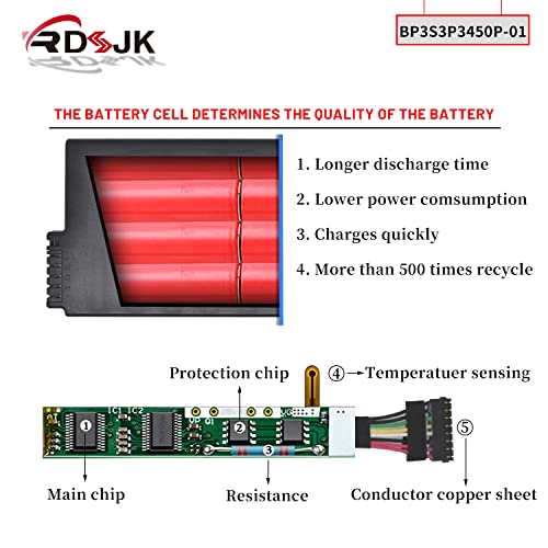 Batería de portátil BP3S3P3450P-01 441128400007 para Getac - Imagen 5
