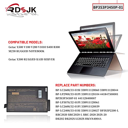 Batería de portátil BP3S3P3450P-01 441128400007 para Getac - Imagen 4