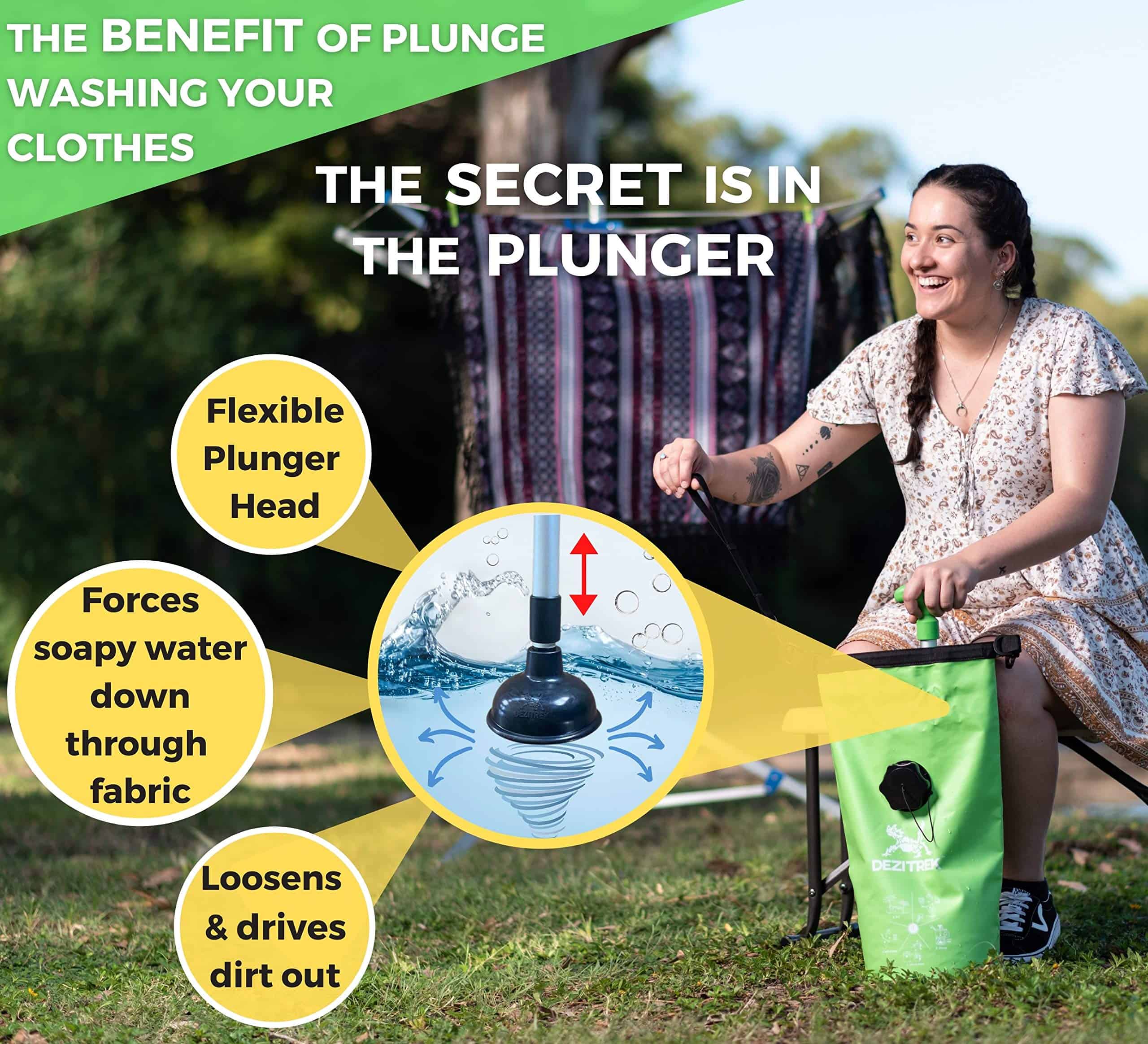 Bolsa de Lavado Todo en Uno Dezitrek y Juego de Émbolo - - Imagen 4