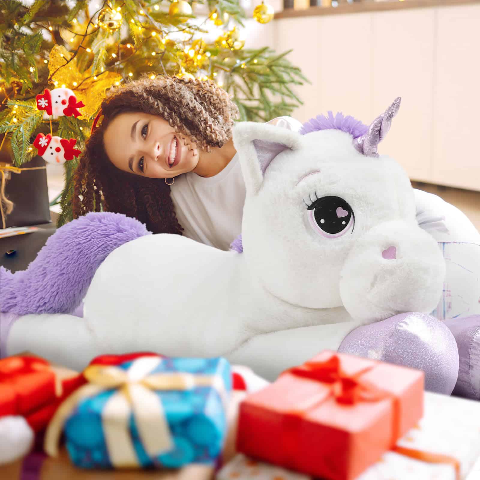 Peluche de Unicornio Grande Lanmore de 43"., Juguetes de - Imagen 6