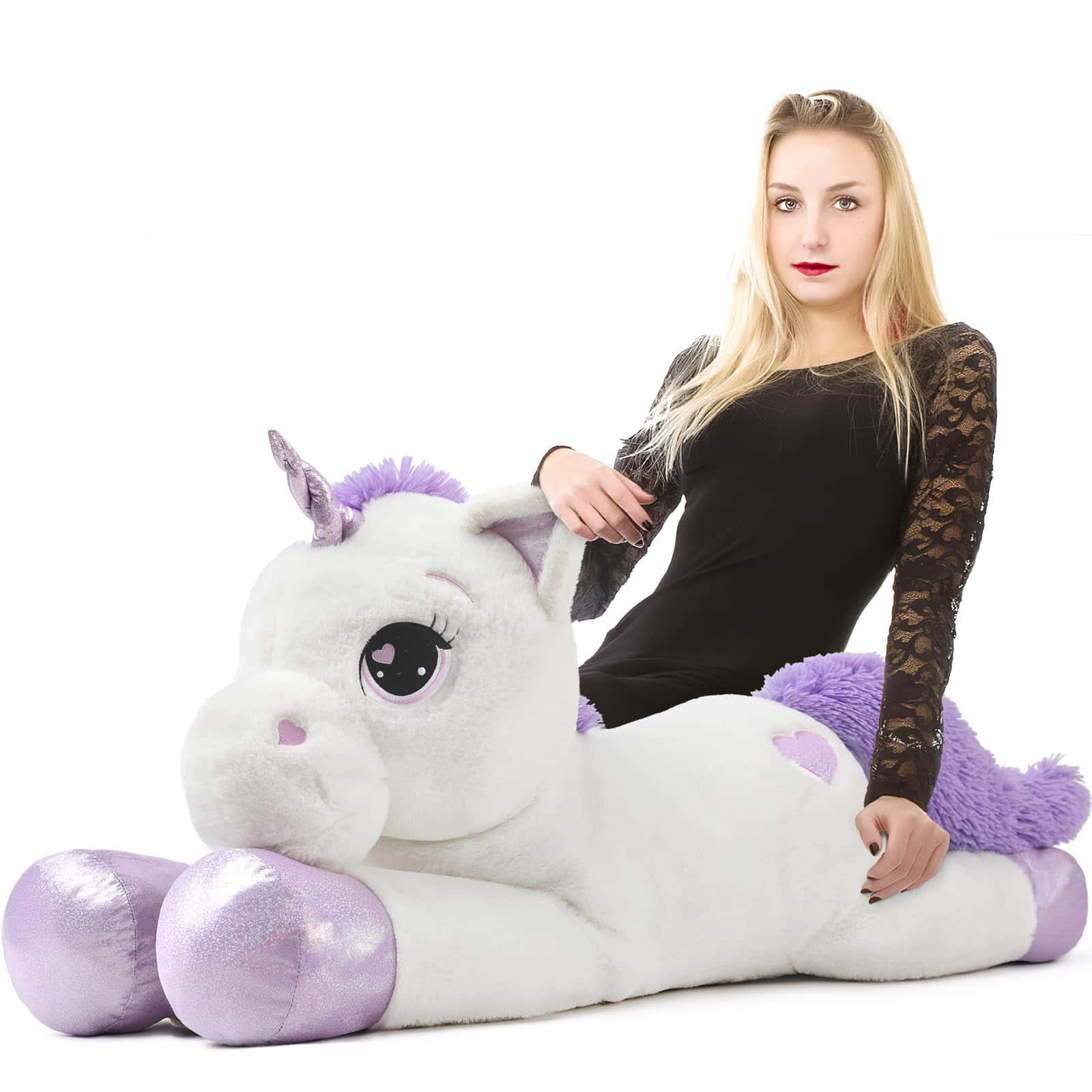 Peluche de Unicornio Grande Lanmore de 43"., Juguetes de