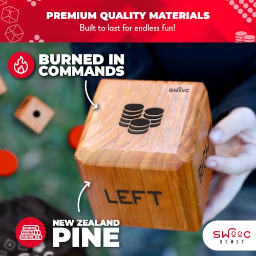 Juego de Dados Gigantes Right Center Left (Todo Clima) con - Imagen 5