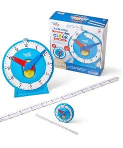 Reloj de línea numérica avanzado hand2mind para que los