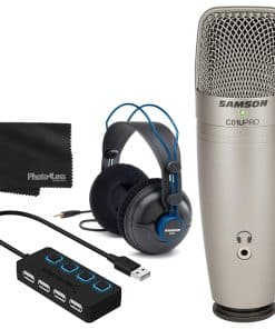 Micrófono de condensador de estudio USB Samson C01U PRO +