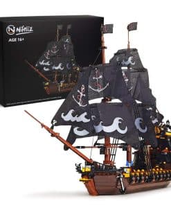 Kit de construcción de modelo de barco pirata Nifeliz (1334