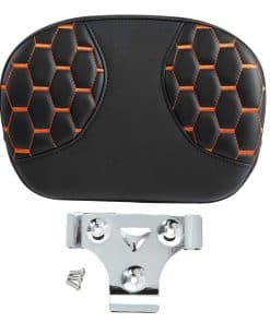 SLMOTO Soporte de respaldo de silla desmontable de cuero