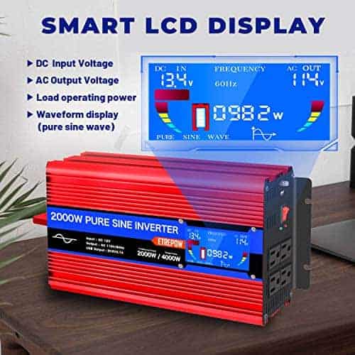 Inversor de Onda Sinusoidal Pura ETREPOW 2000W/4000W 12V DC - Imagen 4