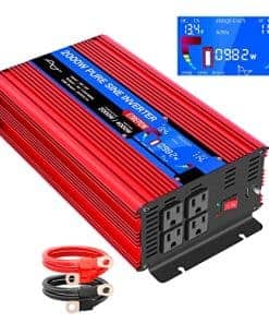 Inversor de Onda Sinusoidal Pura ETREPOW 2000 Vatios 12V DC