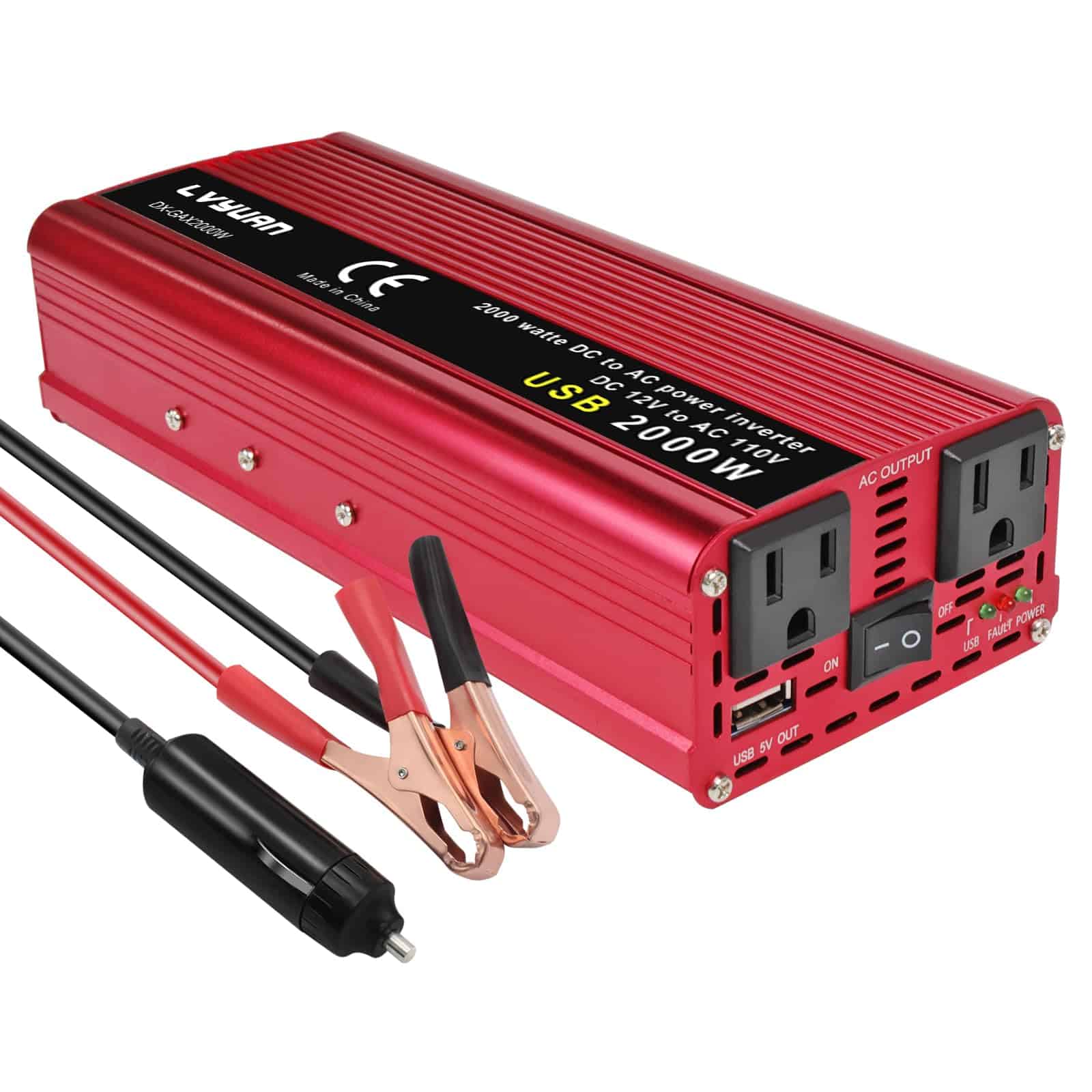 Inversor de Corriente para Coche IpowerBingo 1000W/2000W