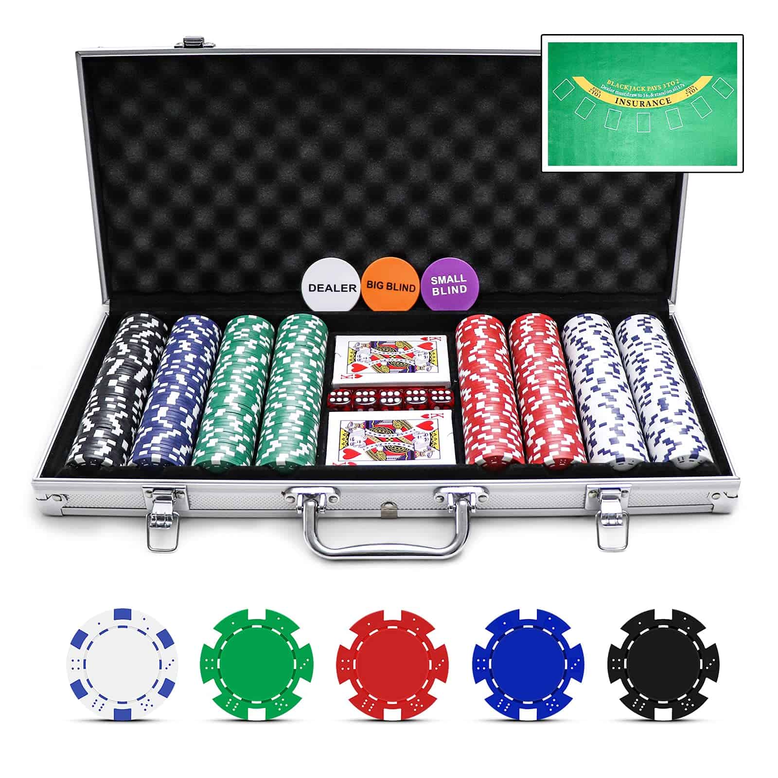 Juego de fichas de póker NOLIE Casino de 400 PCS con - Imagen 9