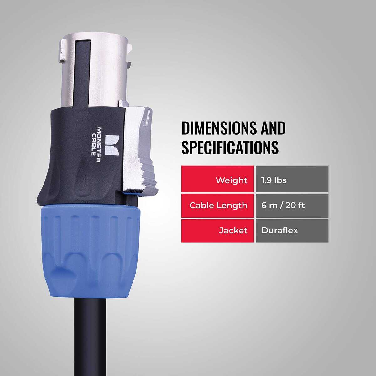 Cable de Altavoz Monster Prolink -Negro - Imagen 6