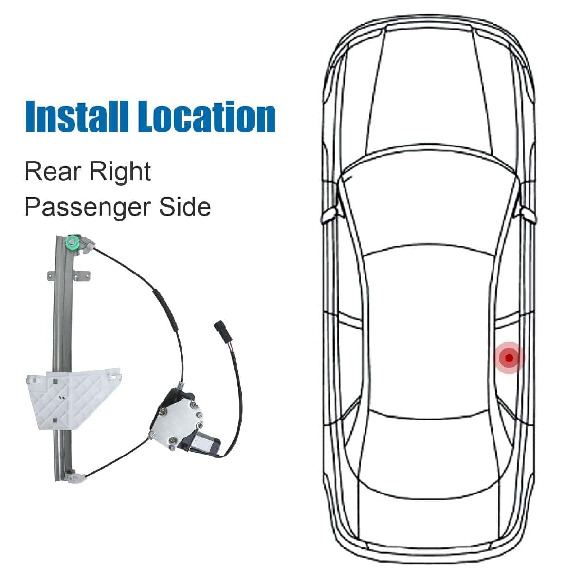 741-375 Regulador de Ventana Eléctrico para la Ventana - Imagen 3