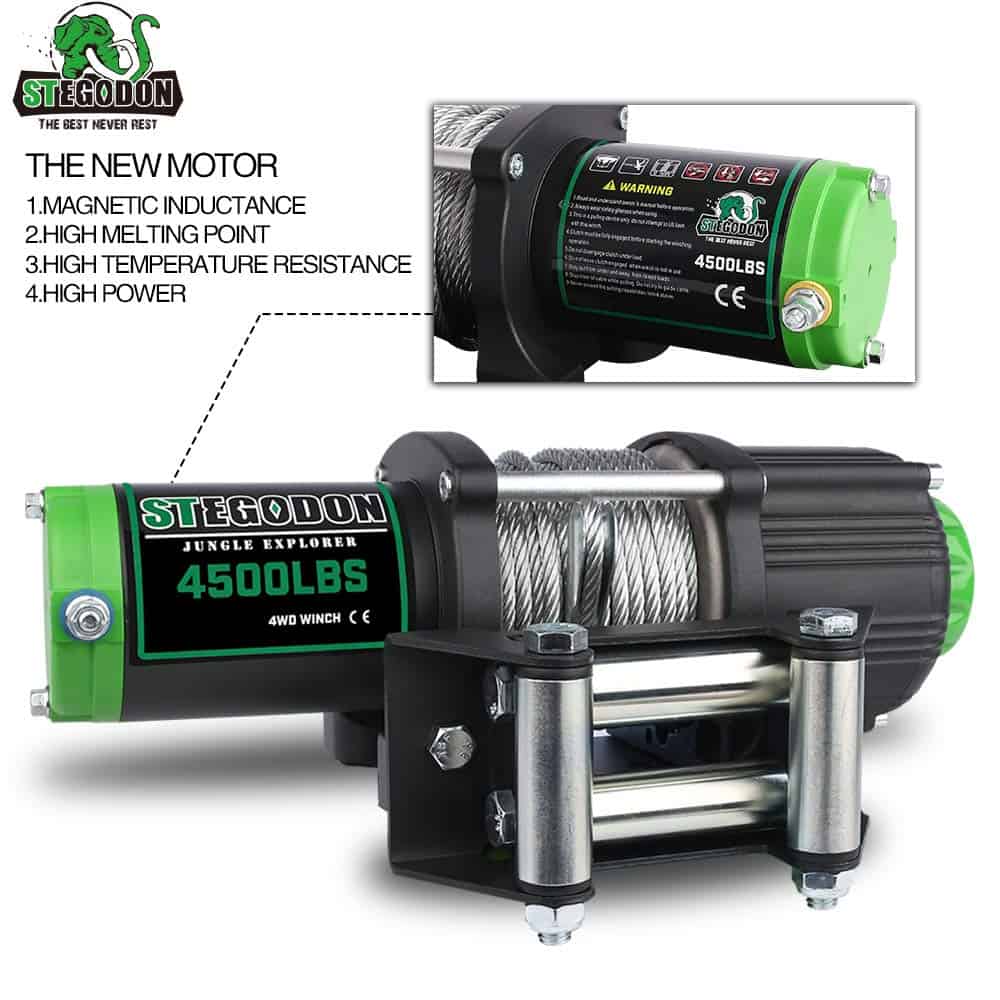 Malacate eléctrico STEGODON de 4500 lb de capacidad de - Imagen 4