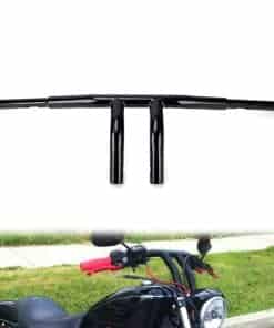 Manillar T de 8" Rise OUMURS 1" 1-1/4" Negro Cromado Para