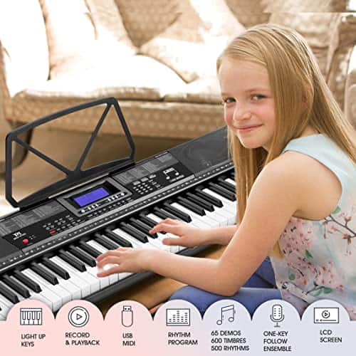 Piano Keyboard MUSTAR MEKS-500 de 61 teclas con teclas - Imagen 5