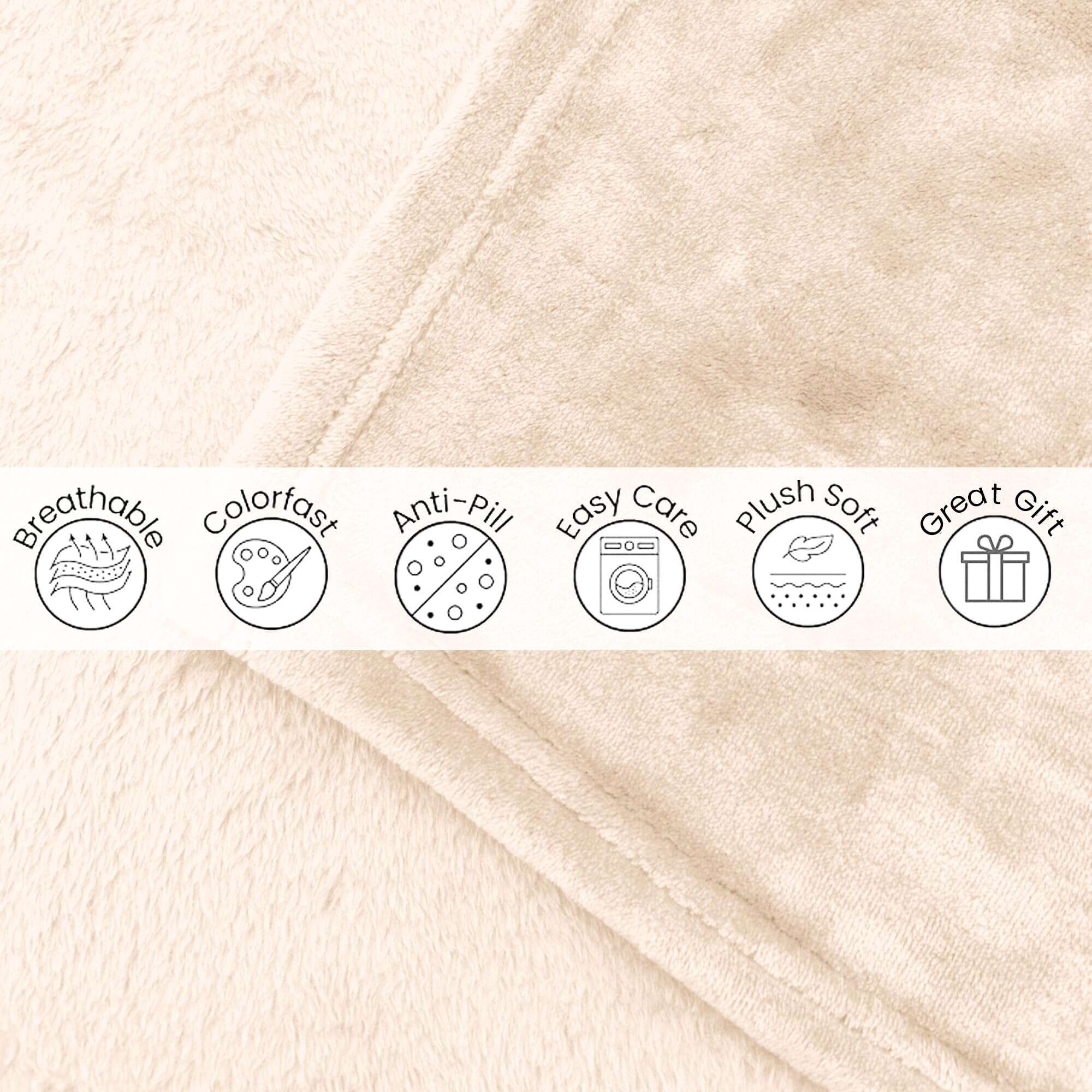 Manta Portátil para Adultos con Mangas -Crema Marfil - Imagen 9