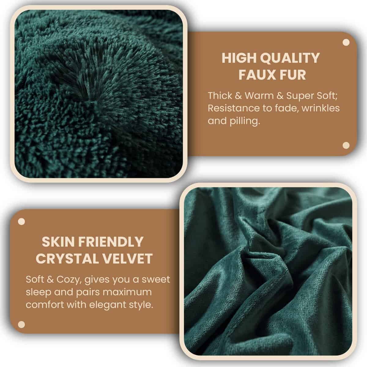 Juego de Funda Nórdica de Lujo MEGO Luxury Shaggy Plush, 3 - Imagen 6