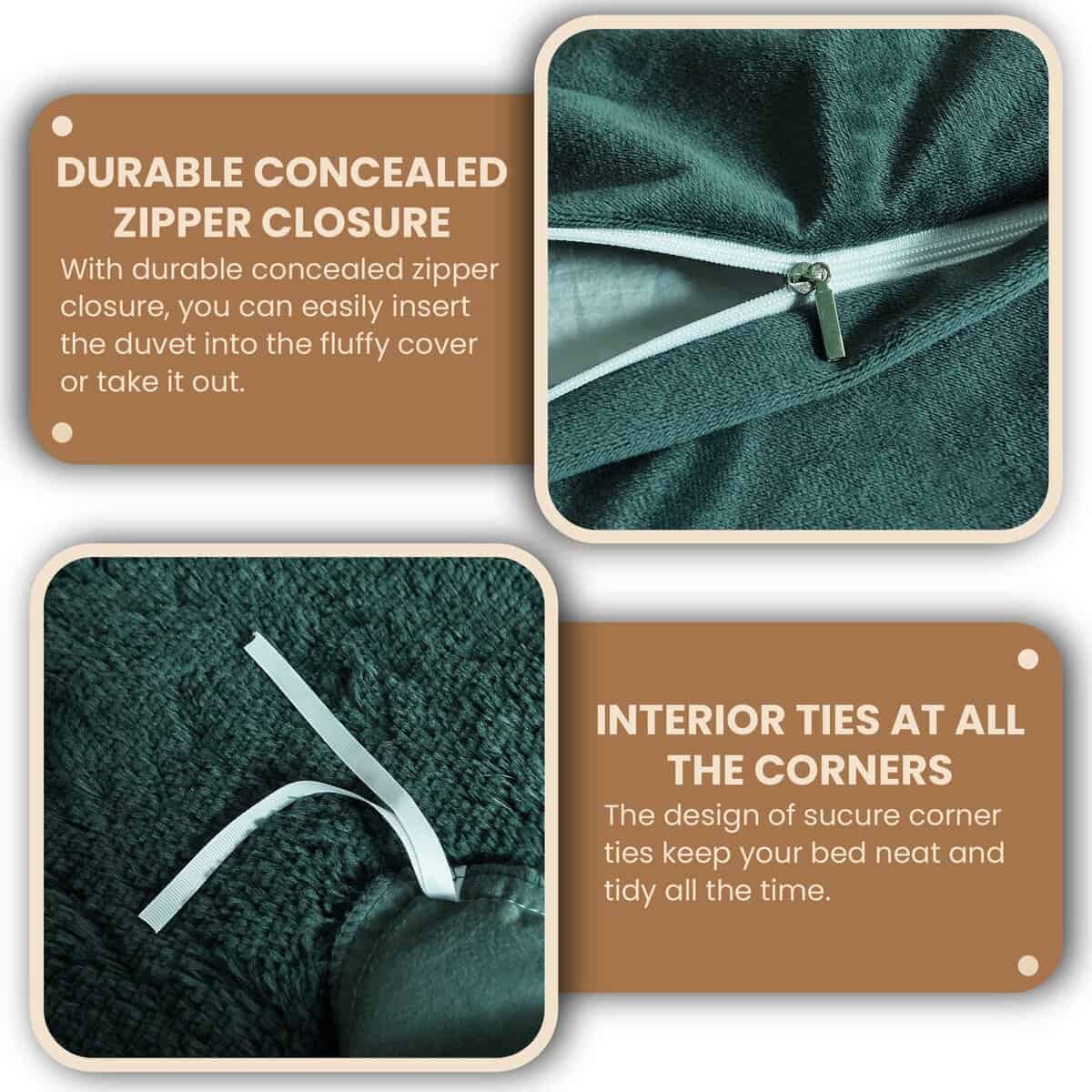 Juego de Funda Nórdica de Lujo MEGO Luxury Shaggy Plush, 3 - Imagen 7