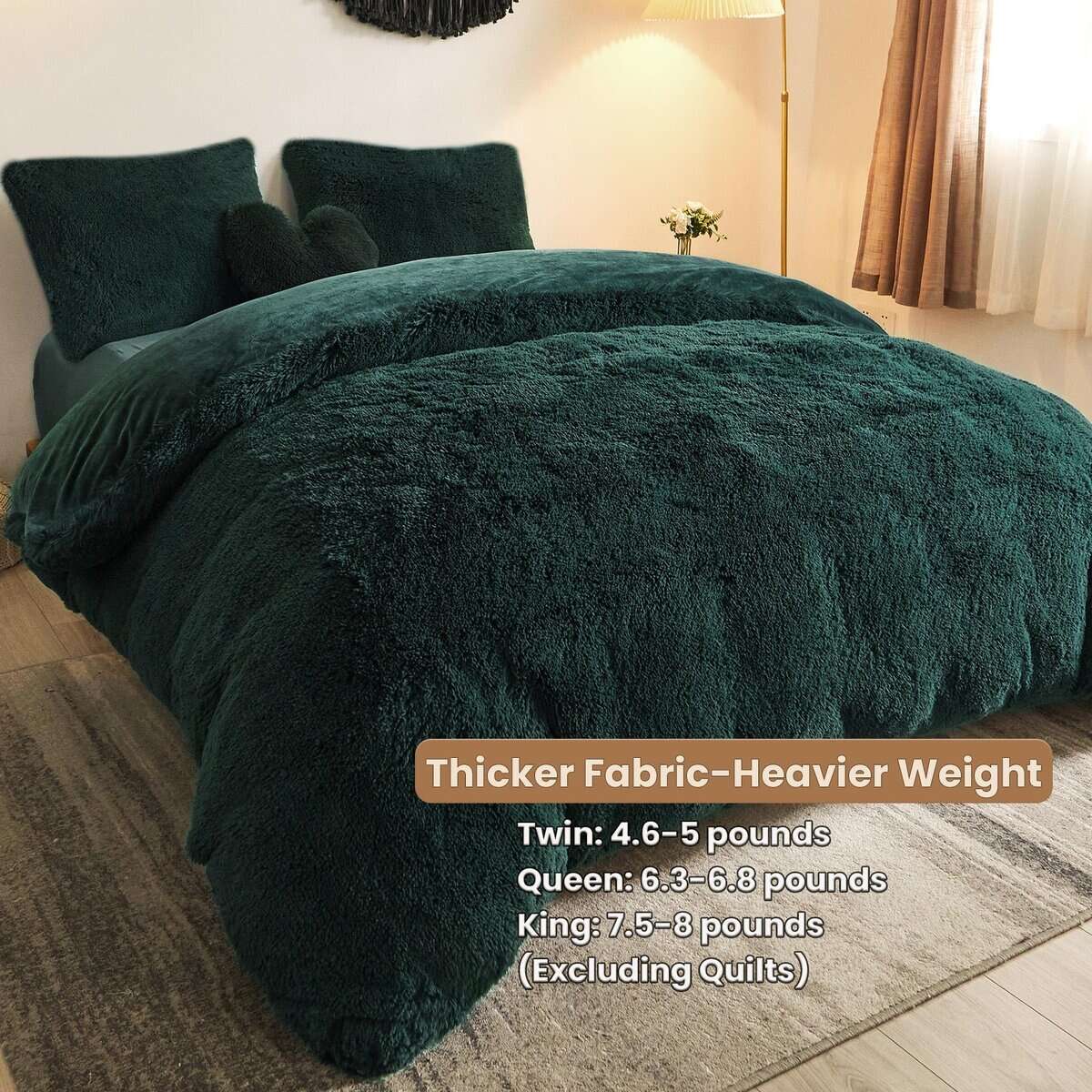 Juego de Funda Nórdica de Lujo MEGO Luxury Shaggy Plush, 3 - Imagen 4