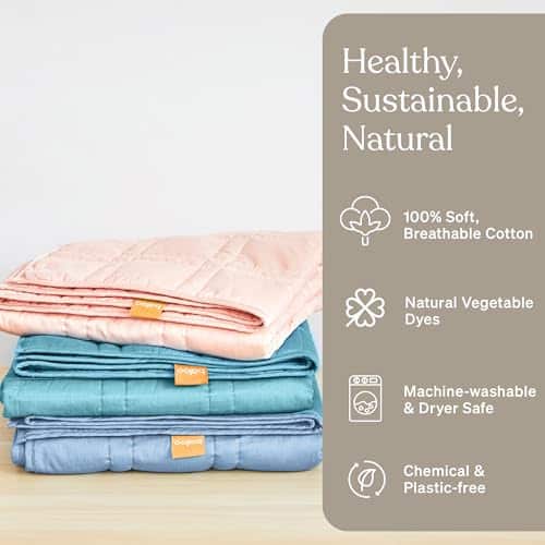 Manta Ponderada Baloo para Niños y Adultos (Índigo - 9lbs - Imagen 3