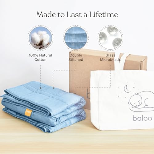 Manta Ponderada Baloo para Niños y Adultos (Índigo - 9lbs - Imagen 4