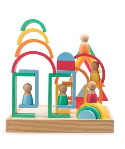 Set de 30 Bloques de Apilamiento Tipo Montessori en Arco