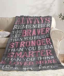 Manta Térmica Todeyya Always Remember You are Braver Than