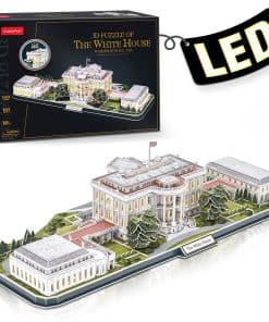 CubicFun Rompecabezas 3D para Adultos LED con Casa Blanca