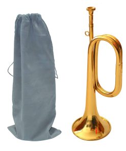Trompeta Militar Bugle de Caballería de Latón