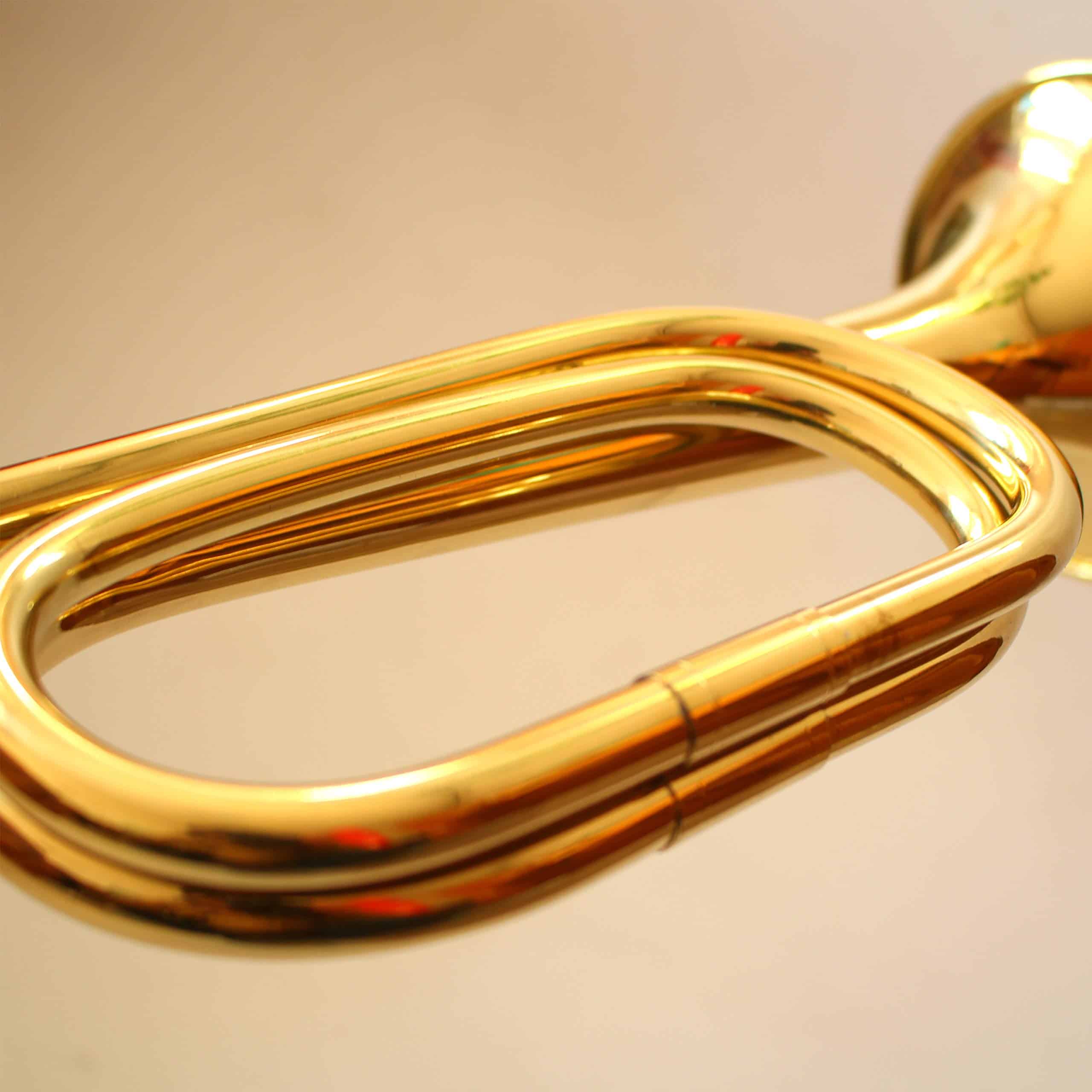 Trompeta Militar Bugle de Caballería de Latón - Imagen 6