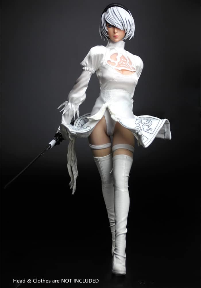 Cuerpo de figura femenina flexible y sin costuras de escala