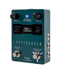 Pedal de loop estéreo para guitarra FLAMMA FS21 con máquina