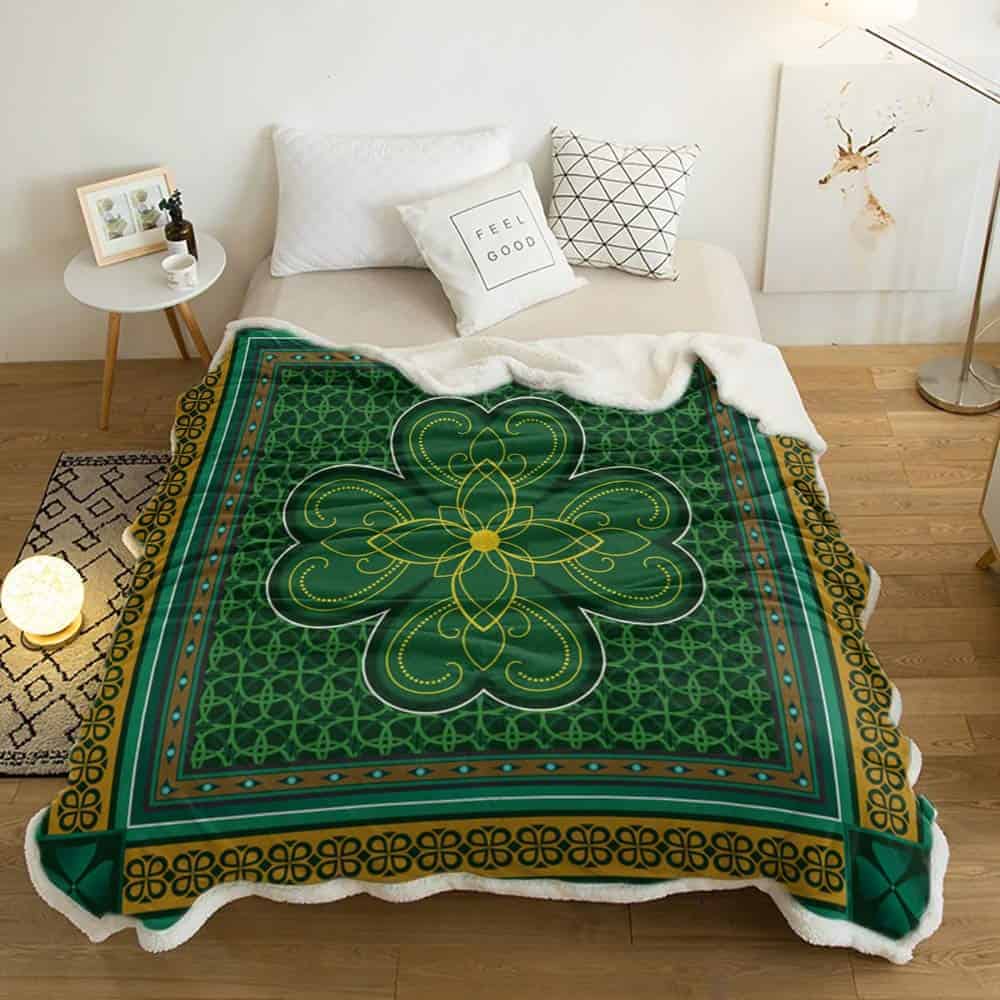 Manta de Sherpa T&H XHome para Cama Suave y Cálida, Mantas - Imagen 4