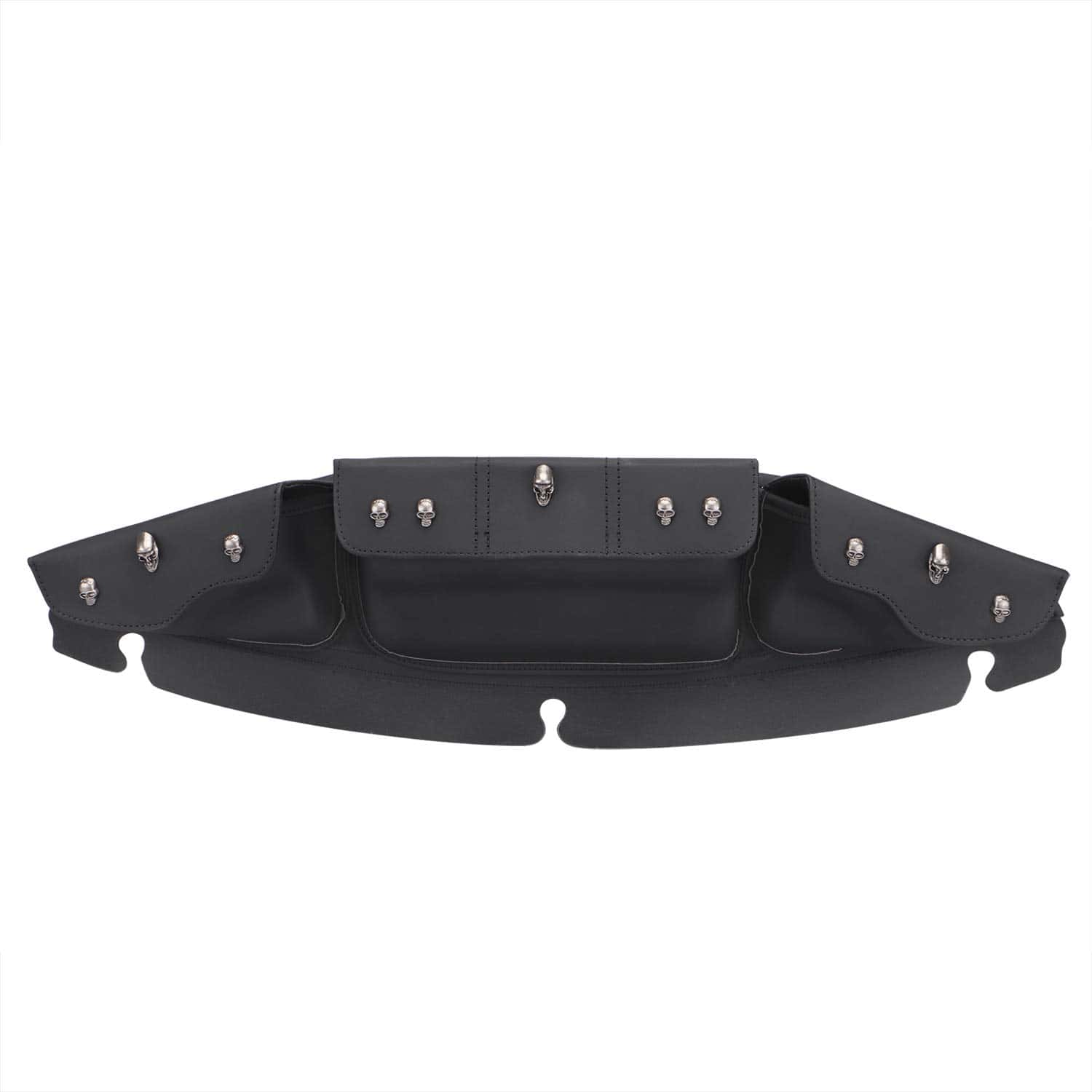 BID4ZE Bolsa de parabrisas con 3 bolsillos de cráneo negro - Imagen 10
