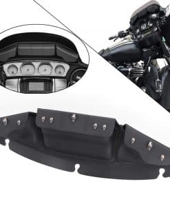 BID4ZE Bolsa de parabrisas con 3 bolsillos de cráneo negro