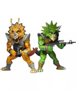 NECA 7" Figura de 2 Pack Cartonn Capitán Zarax & Zork TMNT