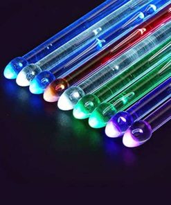 Baquetas de tambor luminosas recargables de 15 colores con